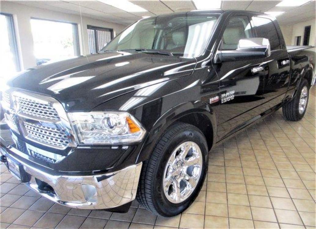 2018 Brilliant Black Crystal Pearlcoat /Lt Frost Beige/Brown Ram 1500 (1C6RR7VT0JS) with an 8 5.7 L engine, Automatic transmission, located at 3240 Washington Blvd., Ogden, 84401, (801) 621-7177, 41.204967, -111.969994 - 2018 Ram 1500 Laramie*Sherm's Store is Excited to Offer this Like New Dodge Ram! This is with Clean Title, One Owner, No Accident History, and the**Extreme Low Miles are a Huge Plus.**For a Fantastic Deal,**Call or Come in for this Must See Ram 1500 Laramie Today!**Features Include:*9 ALPINE SPEAKER - Photo #1