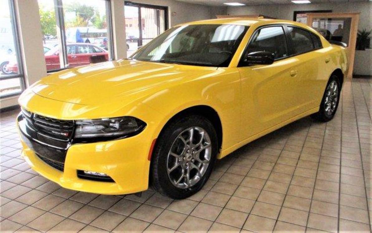 2017 Yellow Jacket Clearcoat /Black Dodge Charger (2C3CDXJG3HH) with an 6 3.6 L engine, Automatic transmission, located at 3240 Washington Blvd., Ogden, 84401, (801) 621-7177, 41.204967, -111.969994 - Photo #0