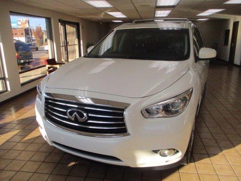 2014 Moonlight White /Graphite INFINITI QX60 (5N1AL0MMXEC) with an 6 3.5 L engine, Variable transmission, located at 3240 Washington Blvd., Ogden, 84401, (801) 621-7177, 41.204967, -111.969994 - Photo #2