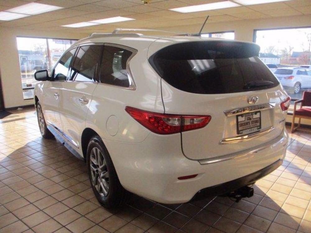 2014 Moonlight White /Graphite INFINITI QX60 (5N1AL0MMXEC) with an 6 3.5 L engine, Variable transmission, located at 3240 Washington Blvd., Ogden, 84401, (801) 621-7177, 41.204967, -111.969994 - Photo #6