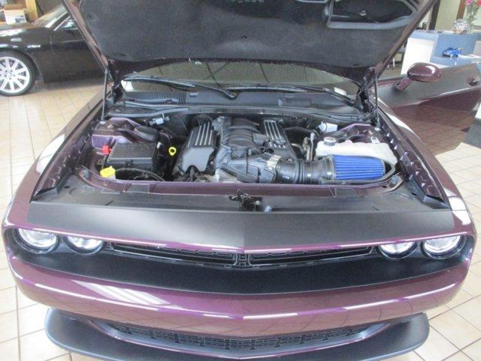 2021 Hellraisin /Black Dodge Challenger R/T Scat Pack (2C3CDZFJ6MH) with an 8 6.4 L engine, Manual transmission, located at 3240 Washington Blvd., Ogden, 84401, (801) 621-7177, 41.204967, -111.969994 - My oh my, Sherm's Store has out done itself again. This kind of eye candy is barely legal and certainly not for the faint of heart. See caution / warning label below:***2021 DODGE CHALLENGER SCAT PACK PLUS 392 CU IN. WITH T/A PKG. ***This Hellraisin purple beast pumps out a whopping 485 horse power. - Photo #12